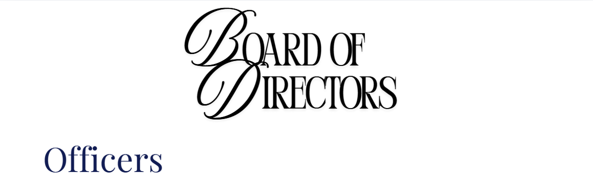 Board of Directors and Officers Header
