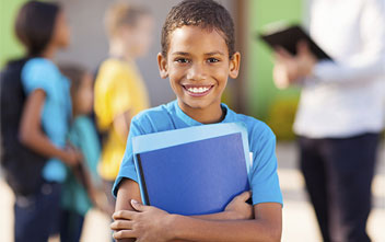 Boy in classroom